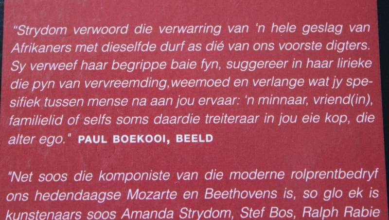 KAALVOET. AMANDA STRYDOM. LIEDTEKSTE.    (W)