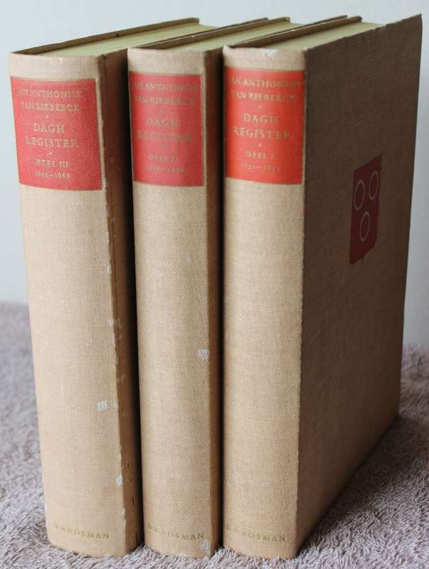 DAGHREGISTER gehouden by den Oppercoopman JAN ANTONISZ VAN RIEBEECK. Drie dele.   (W)