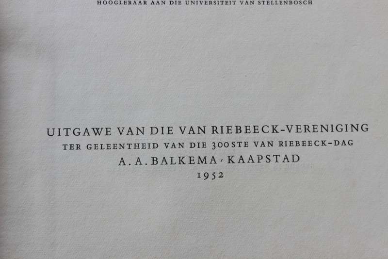 DAGHREGISTER gehouden by den Oppercoopman JAN ANTONISZ VAN RIEBEECK. Drie dele.   (W)