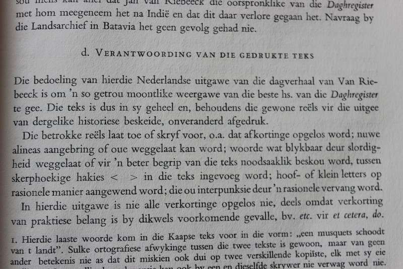 DAGHREGISTER gehouden by den Oppercoopman JAN ANTONISZ VAN RIEBEECK. Drie dele.   (W)