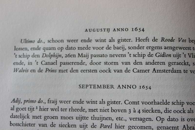 DAGHREGISTER gehouden by den Oppercoopman JAN ANTONISZ VAN RIEBEECK. Drie dele.   (W)