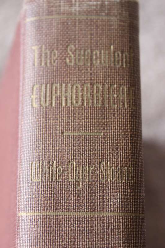 THE SUCCULENT EUPHORBIEAE. (Southern Africa) by Alain White, Allen Dyer and Boyd Sloane. Vol. 1. (W)