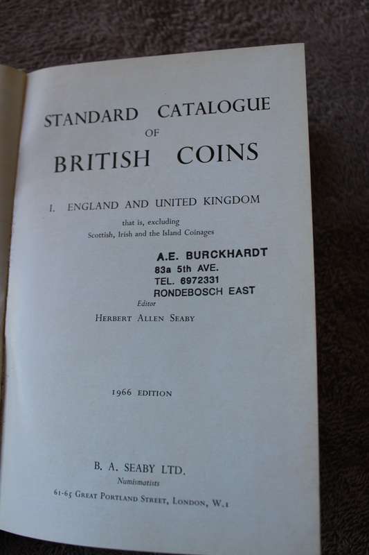 STANDARD CATALOGUE OF BRITISH COINS   Editor Herbert Allen Seaby 1966