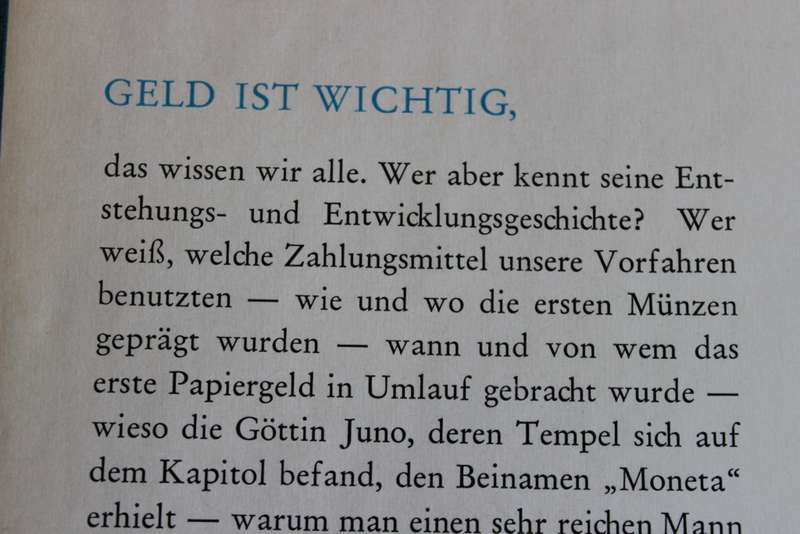 SEIT JAHRTAUSENDEN BEGEHRT  Die Geschichte Des Geldes  von Elisabeth Nau