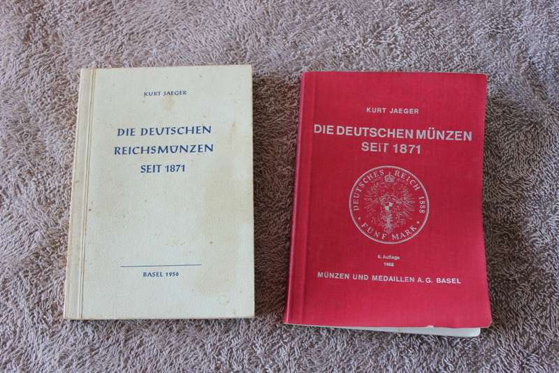 DIE DEUTSCHEN REICHSMUNZEN SEIT 1871 (1956) & DIE DEUTSCHEN MUNZEN SEIT 1871 (1968) By Kurt Jaeger