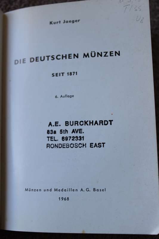 DIE DEUTSCHEN REICHSMUNZEN SEIT 1871 (1956) & DIE DEUTSCHEN MUNZEN SEIT 1871 (1968) By Kurt Jaeger