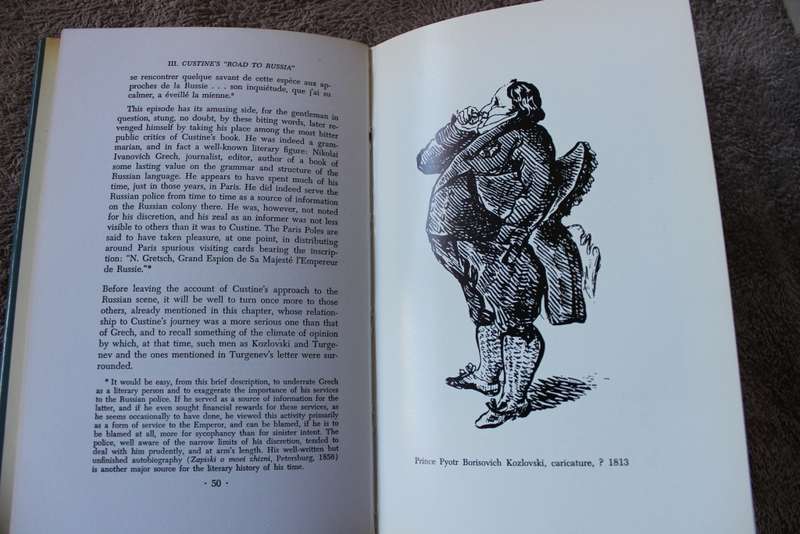 THE MARQUIS DE CUSTINE AND HIS RUSSIA IN 1839  by George F. Kennan