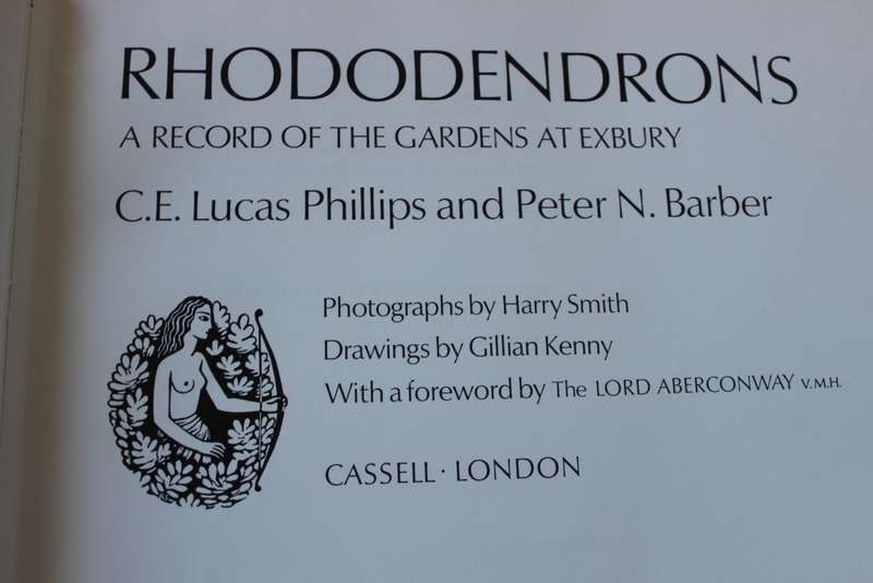THE ROTHSCHILD RHODODENDRONS A record of the Gardens at Exberg by C.E. Lucas Philips & P N Barber