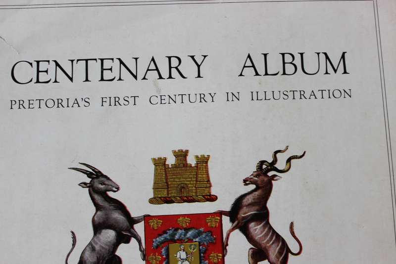 CENTENARY ALBUM. Pretoria`s first century in Illustration. Compiled by prof. S.P. Engelbrecht.   (W)