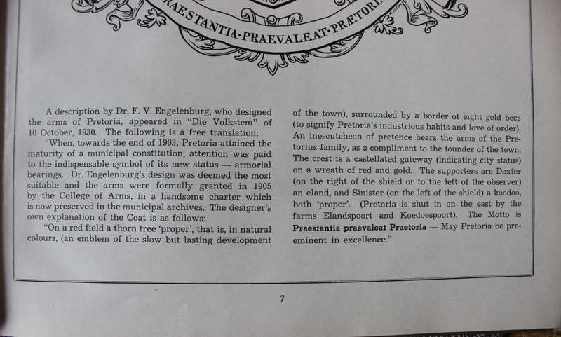 CENTENARY ALBUM. Pretoria`s first century in Illustration. Compiled by prof. S.P. Engelbrecht.   (W)