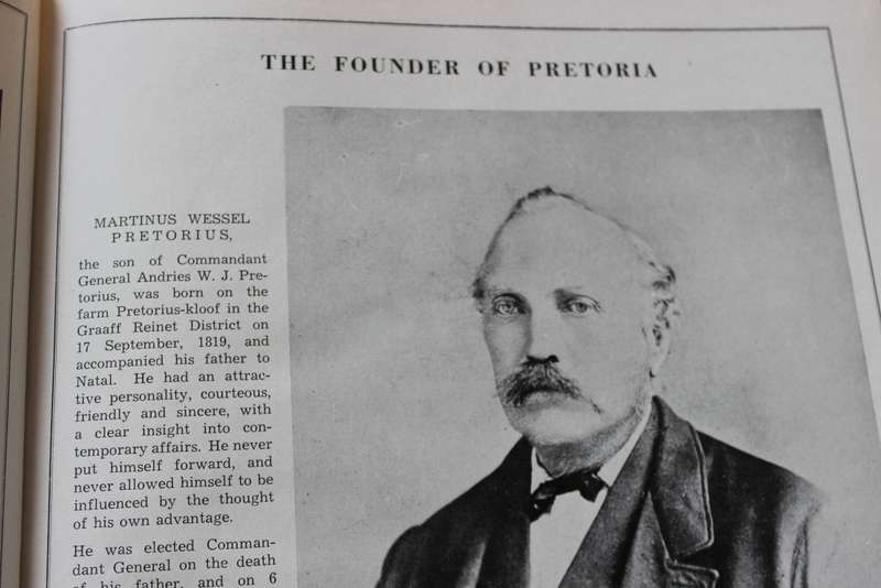 CENTENARY ALBUM. Pretoria`s first century in Illustration. Compiled by prof. S.P. Engelbrecht.   (W)