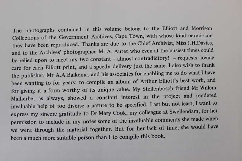 HANS FRANSEN. Architectural Beauty of the old Cape as seen by Arthur Elliott.    (W)