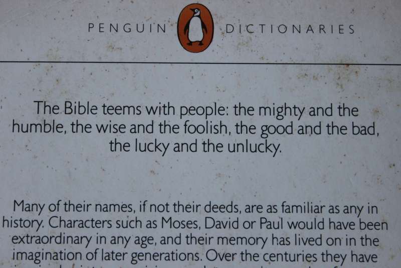 WHO`S WHO IN THE BIBLE  by peter Calvocoressi