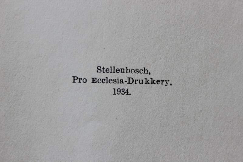 GEDENKBOEK VAN DIE TEOL. SEMINARIE (N.G.Kerk) Stellenbosch. Driekwart Eeufees 1859-1934.    (P)