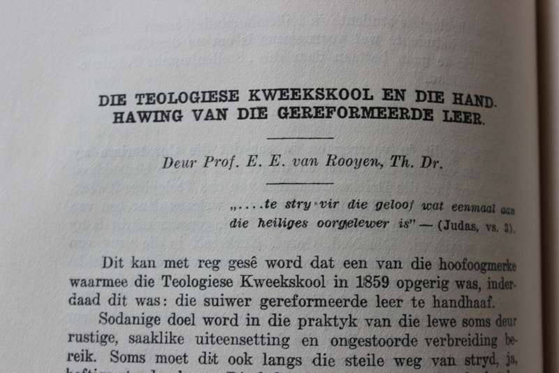 GEDENKBOEK VAN DIE TEOL. SEMINARIE (N.G.Kerk) Stellenbosch. Driekwart Eeufees 1859-1934.    (P)