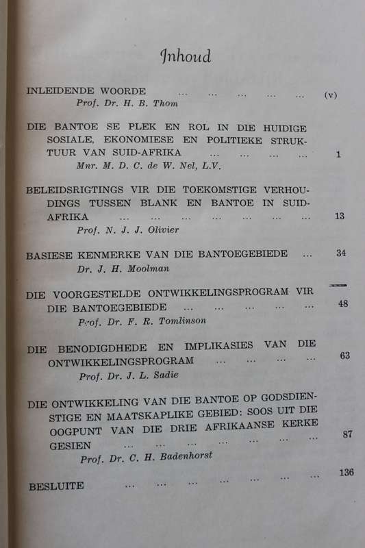 VOLKSKONGRES OOR DIE TOEKOMS VAN DIE BANTOE. Bloemfontein. 28-30 Junie 1956.    (P)