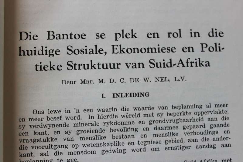 VOLKSKONGRES OOR DIE TOEKOMS VAN DIE BANTOE. Bloemfontein. 28-30 Junie 1956.    (P)