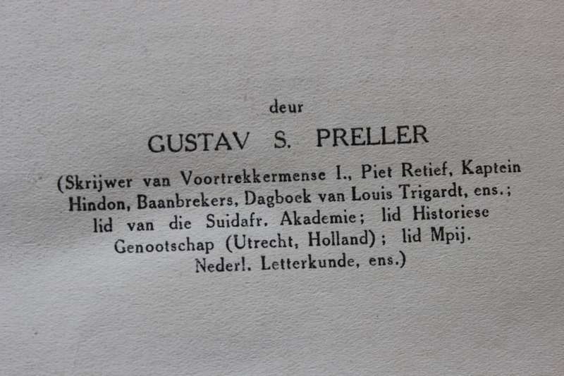 VOORTREKKERMENSE II  deur Gustav Preller  Die Burgerleeskring  Tweede jaargang nr 1