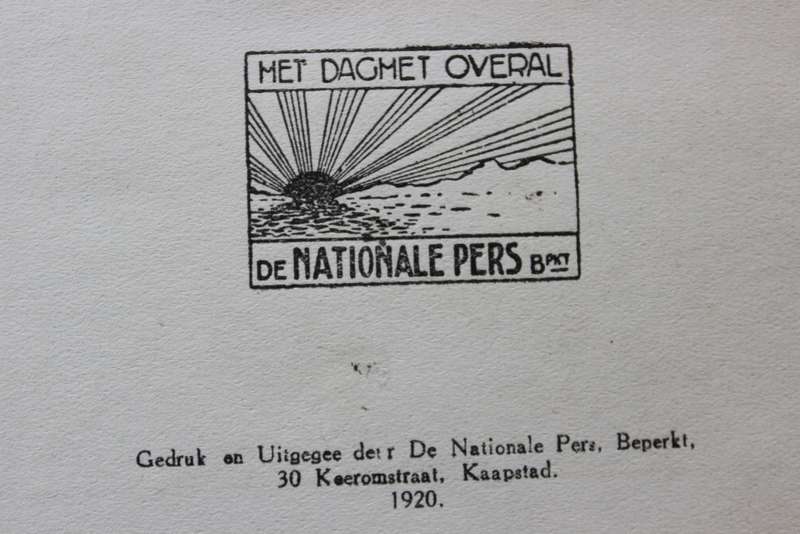 VOORTREKKERMENSE II  deur Gustav Preller  Die Burgerleeskring  Tweede jaargang nr 1