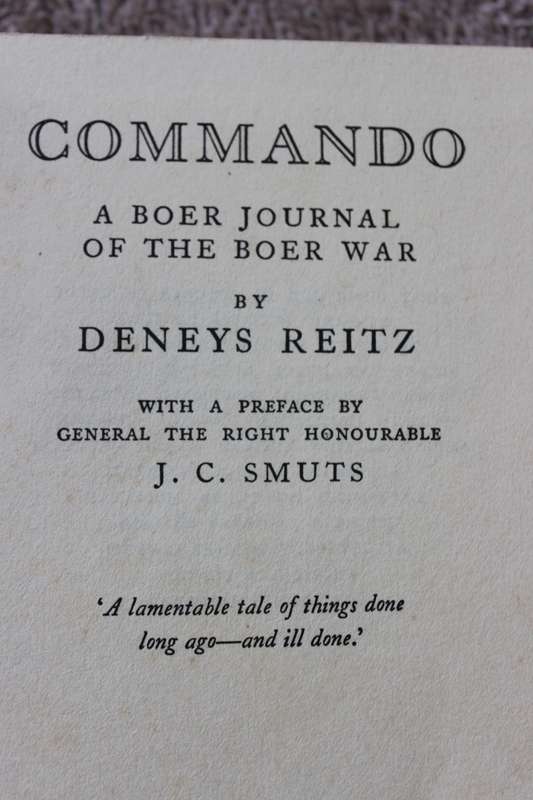 COMMANDO: A Boer Journal of The Boer War  by Denys Reitz