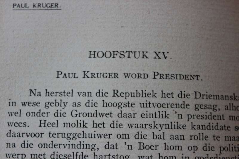 PAUL KRUGER DIE VOLKSMAN  deur J.P. La Grange Lombard
