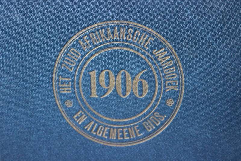ZUID AFRIKAANSCHE JAARBOEK EN ALGEMENE GIDS 1906
