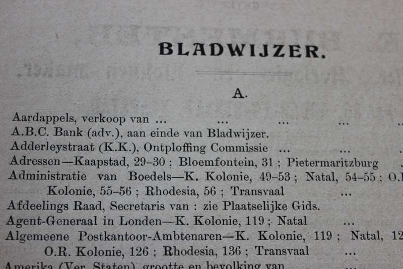 ZUID AFRIKAANSCHE JAARBOEK EN ALGEMENE GIDS 1906