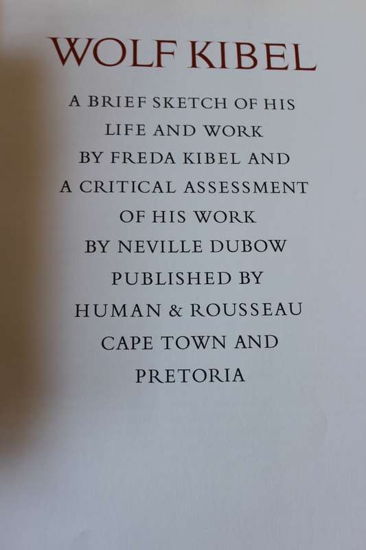 WOLF KIBEL  by Freda Kibel  (Limited Edition)  (C)