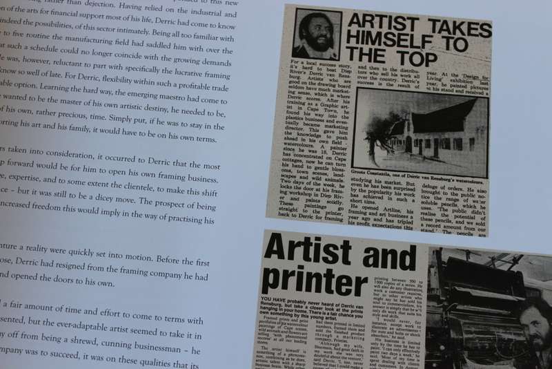 DERRIC VAN RENSBURG (ARTIST)  (PUBLISHED 2007)  (c)