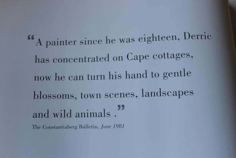 DERRIC VAN RENSBURG (ARTIST)  (PUBLISHED 2007)  (c)