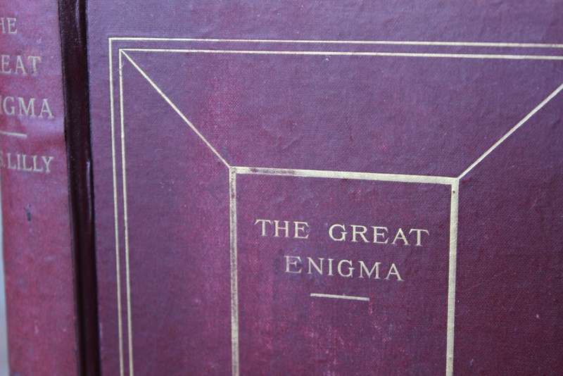 THE GREAT ENIGMA  by W. S. Lilly