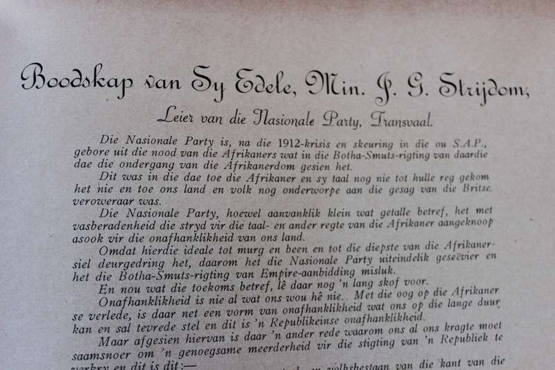 DIE TRIOMF VAN NASIONALISME IN SUID-AFRIKA (1910 - 1953)  Redakteur D. P. Goosen