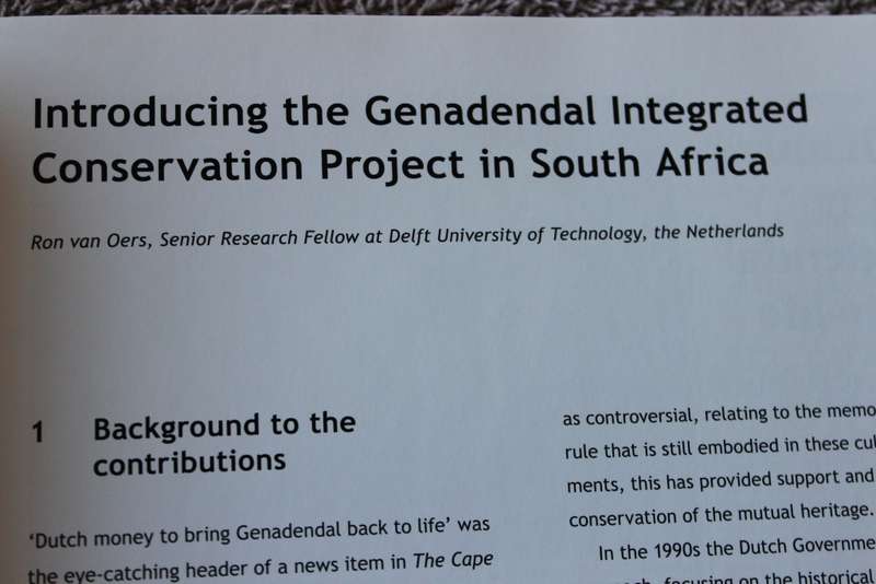 THE CHALLENGE OF GENADENDAL. Edited by: Hannetjie du Preez, Ron van Oers e.a.   (W)