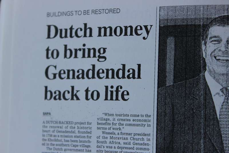 THE CHALLENGE OF GENADENDAL. Edited by: Hannetjie du Preez, Ron van Oers e.a.   (W)