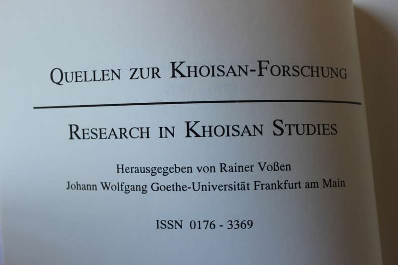 RESEARCH IN KHOISAN STUDIES II. The San and the Colonization of the Cape 1770-1879.   (W)