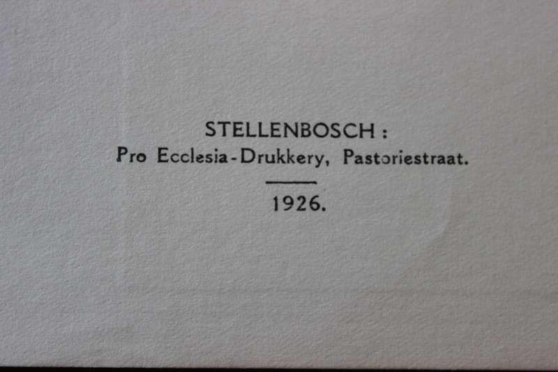 NA VYFTIG JAAR. Gedenkboek van die Unie-Debatsvereniging Stellenbosch. 1876-1926.   (P)