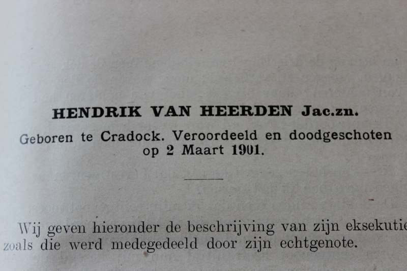 HOE ZIJ STIERVEN. G. Jordaan (Teregstelling van Kaapse Rebelle tydens die Anglo-Boereoorlog) (P)