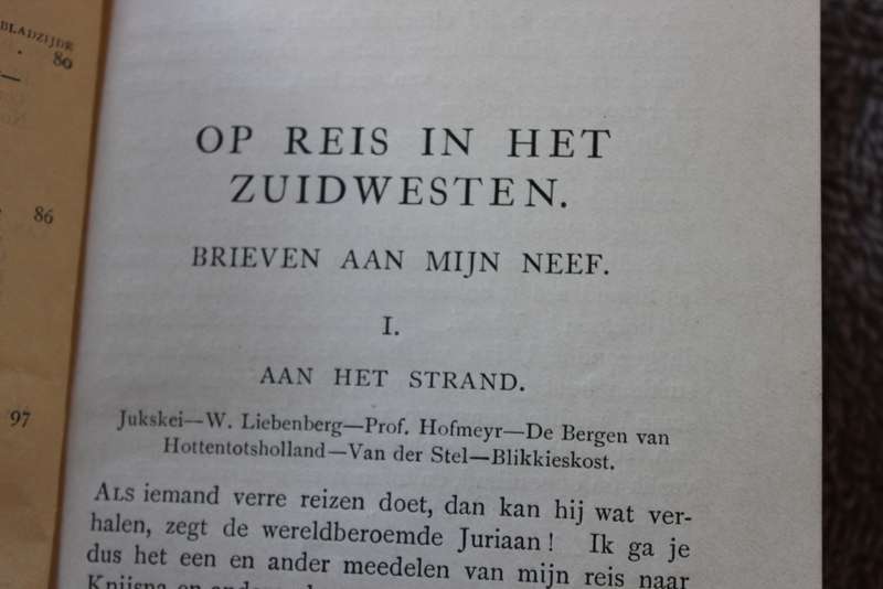 NO 3. OP REIS IN HET ZUIDWESTEN door Ds. W.J. Conradie.   (P)