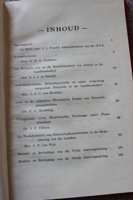 DIE NATUREL IN DIE SUID-AFRIKAANSE LANDBOU. Referate - 5de jaarvergadering van SABRA.   (P)