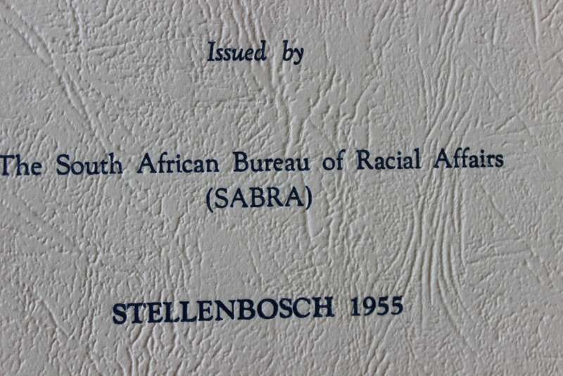 BANTU EDUCATION. Oppression or Opportunity? Issued by SABRA Stellenbosch 1955.   (P)