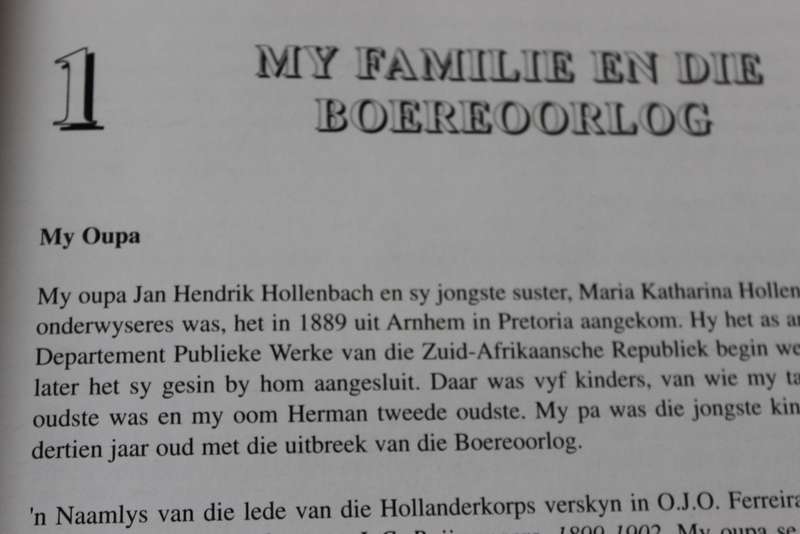 BRIEWE UIT DIE BOERE-OORLOG / BOER WAR LETTERS  deur C. A. Hollenbach