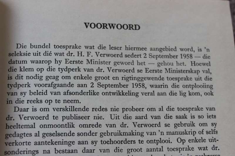 VERWOERD AAN DIE WOORD. Toesprake 1948-1962.   (P)