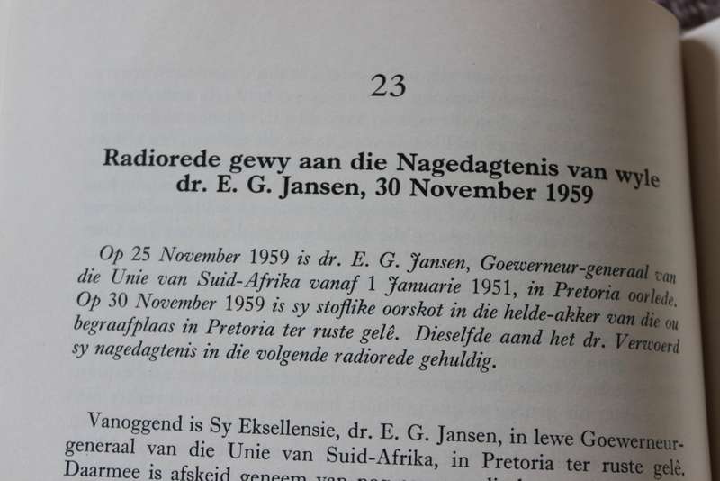 VERWOERD AAN DIE WOORD. Toesprake 1948-1962.   (P)
