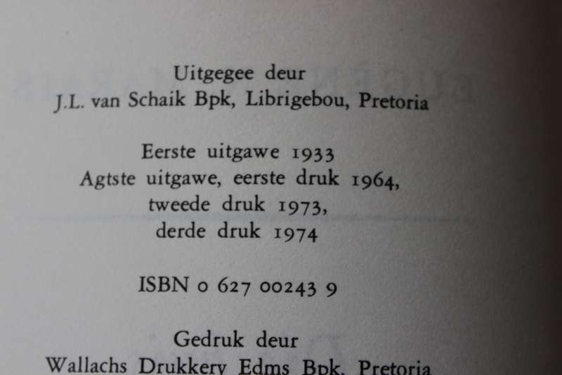 DIE HUIS VAN DIE VIER WINDE  deur Eugène N. Marais