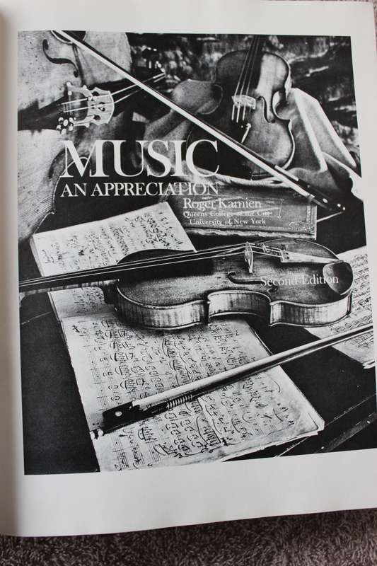 MUSIC:  AN APPRECIATION  by Roger Kamien