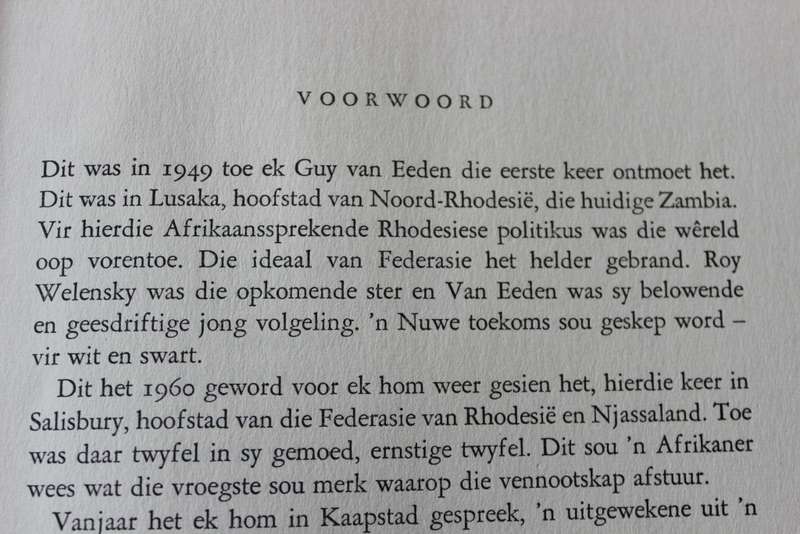 GUY VAN EEDEN. DIE VUUR BRAND NADER.   (P)