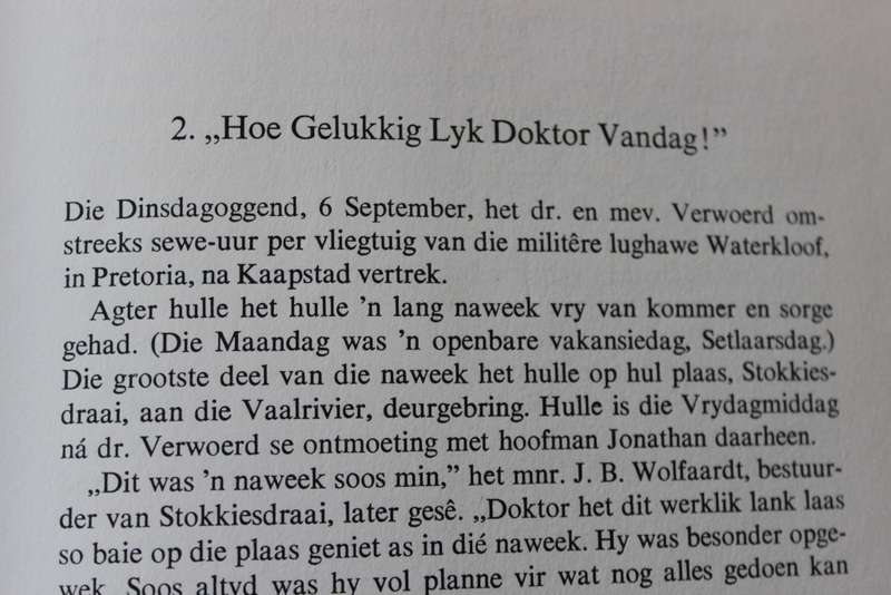 J.J.J. SCHOLTZ. DIE MOORD OP DR. VERWOERD.   (P)