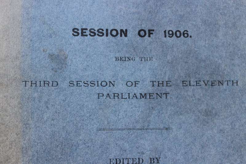 COLONY OF THE CAPE OF GOOD HOPE. Acts of Parliament. Session of 1906.   (P)