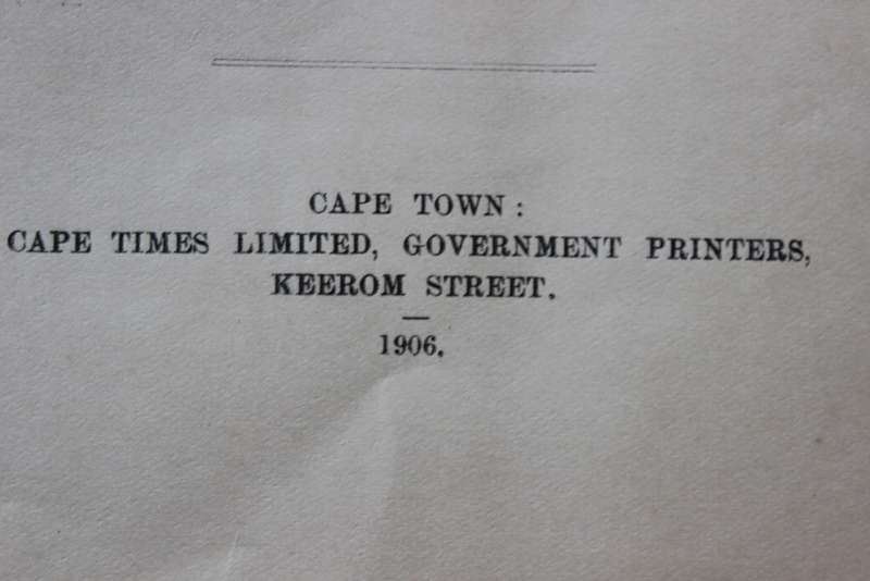 COLONY OF THE CAPE OF GOOD HOPE. Acts of Parliament. Session of 1906.   (P)