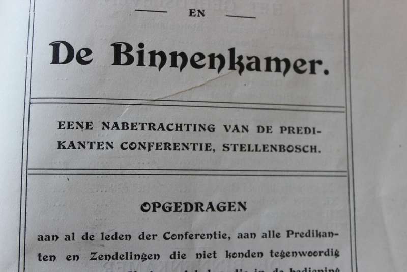 HET GEBEDSLEVEN EN DE BINNENKAMER door Dr. Andrew Murray (1912).    (P)